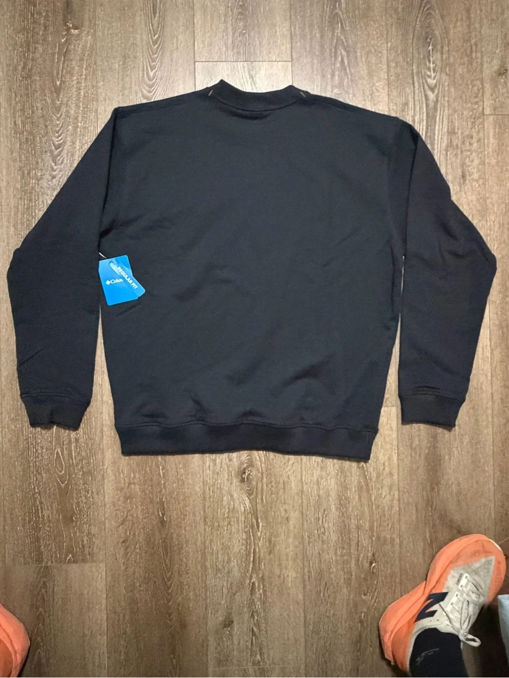 Columbia Men’s Black Crewneck Sweatshirt with Chest Pocket